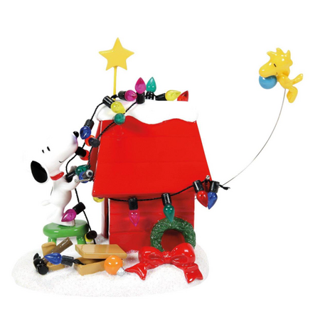 Department 56 Peanuts Village Getting Ready for Christmas Accessory
