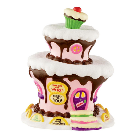 Department 56 Grinch Village Who-Ville Sweet Shop Lit Building