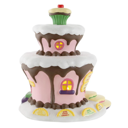 Department 56 Grinch Village Who-Ville Sweet Shop Lit Building