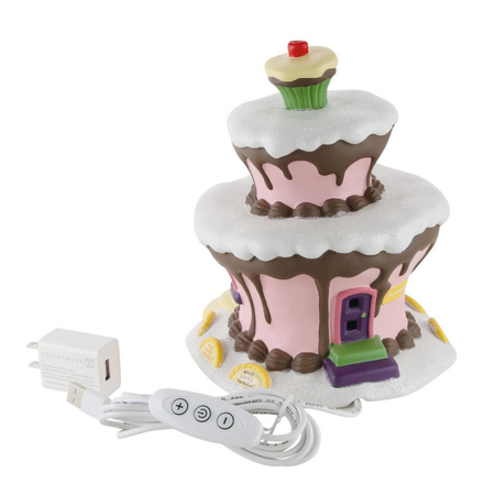 Department 56 Grinch Village Who-Ville Sweet Shop Lit Building