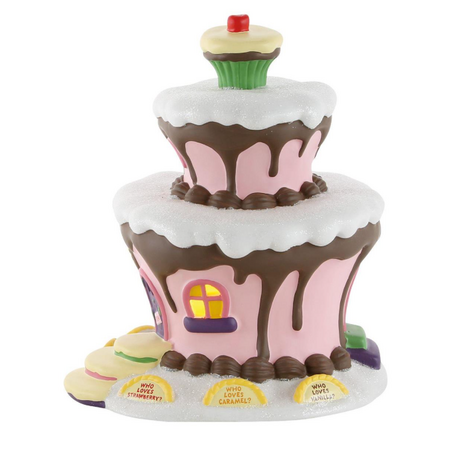 Department 56 Grinch Village Who-Ville Sweet Shop Lit Building
