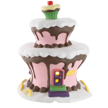 Department 56 Grinch Village Who-Ville Sweet Shop Lit Building