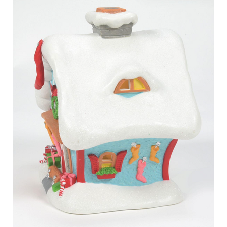 Department 56 Grinch Village Who-Ville Stocking Store Lit Building