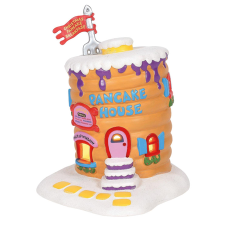 Department 56 Grinch Village Who-Ville Pancake House Lit Building