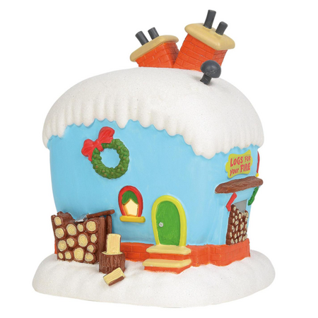 Department 56 Grinch Village Flue Who's Fireplace Place Lit Building