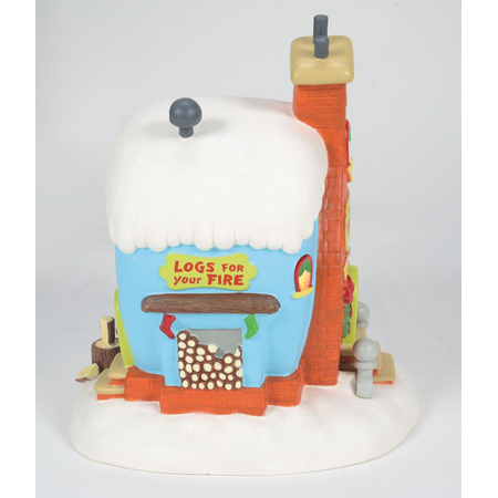 Department 56 Grinch Village Flue Who's Fireplace Place Lit Building