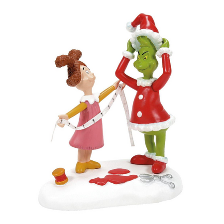 Department 56 Grinch Village Being Fitted for a Santy Suit Accessory