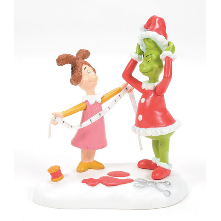 Department 56 Grinch Village Being Fitted for a Santy Suit Accessory