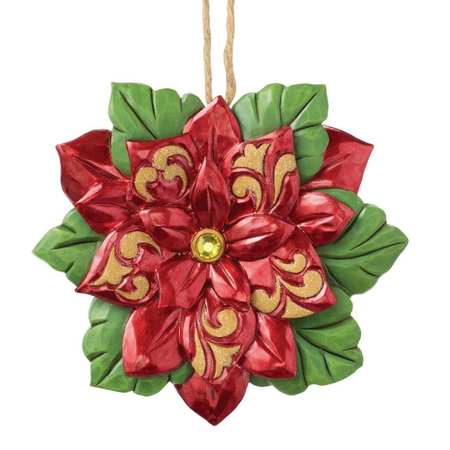 Jim Shore Jim Shore Legends of Poinsettia Ornament