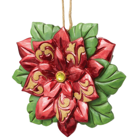 Jim Shore Jim Shore Legends of Poinsettia Ornament
