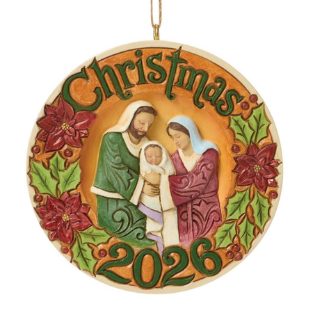 Jim Shore Jim Shore Annual Dated 2026 Holy Family Ornament