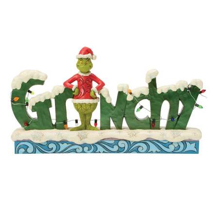 Jim Shore Jim Shore Grinchy Word Figurine