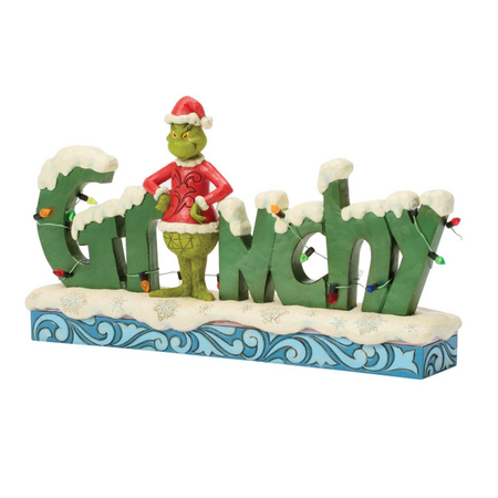 Jim Shore Jim Shore Grinchy Word Figurine