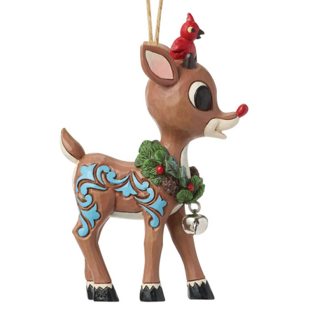 Jim Shore Jim Shore Rudolph with Wreath Ornament