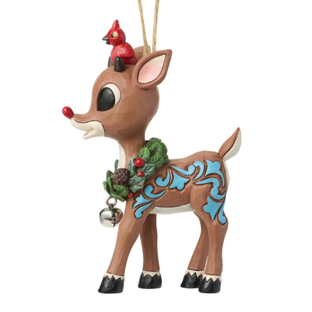 Jim Shore Jim Shore Rudolph with Wreath Ornament