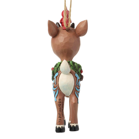 Jim Shore Jim Shore Rudolph with Wreath Ornament