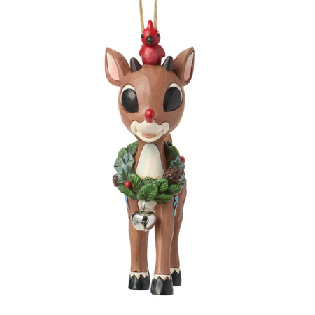 Jim Shore Jim Shore Rudolph with Wreath Ornament