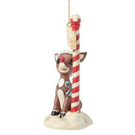Jim Shore Jim Shore Rudolph by North Pole Sign Ornament