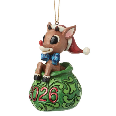 Jim Shore Jim Shore Dated 2026 Rudolph in Bag Ornament