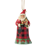 Jim Shore Jim Shore Highland Glen Santa with Cardinal Ornament