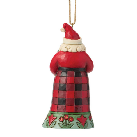 Jim Shore Jim Shore Highland Glen Santa with Cardinal Ornament