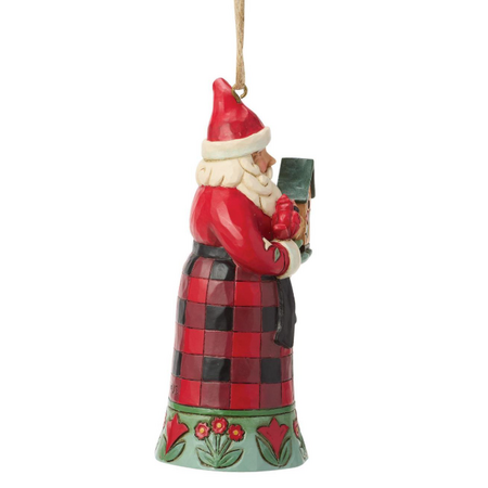 Jim Shore Jim Shore Highland Glen Santa with Cardinal Ornament