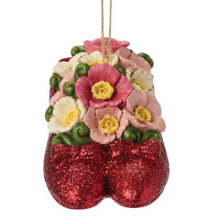 Jim Shore Jim Shore Wizard of Oz Ruby Slippers with Poppies Ornament