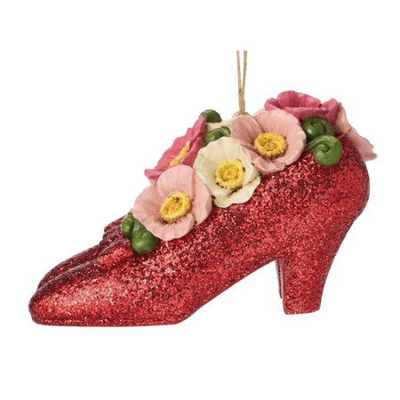 Jim Shore Jim Shore Wizard of Oz Ruby Slippers with Poppies Ornament