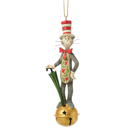 Jim Shore Jim Shore Cat in Hat on Jingle Bell Ornament