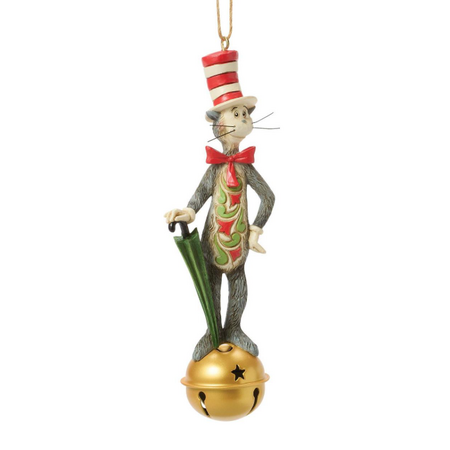 Jim Shore Jim Shore Cat in Hat on Jingle Bell Ornament