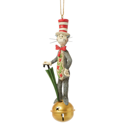 Jim Shore Jim Shore Cat in Hat on Jingle Bell Ornament