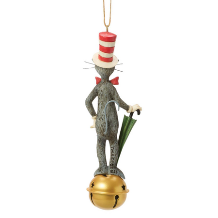 Jim Shore Jim Shore Cat in Hat on Jingle Bell Ornament