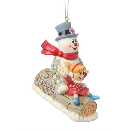 Jim Shore Jim Shore Frosty & Karen in Log Sled Ornament