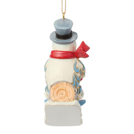 Jim Shore Jim Shore Frosty & Karen in Log Sled Ornament