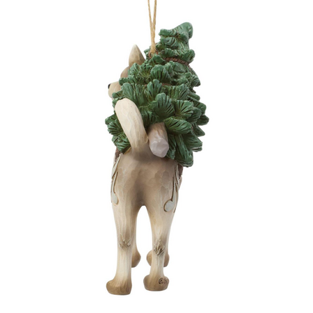 Jim Shore Jim Shore Woodland Husky with Tree Ornament