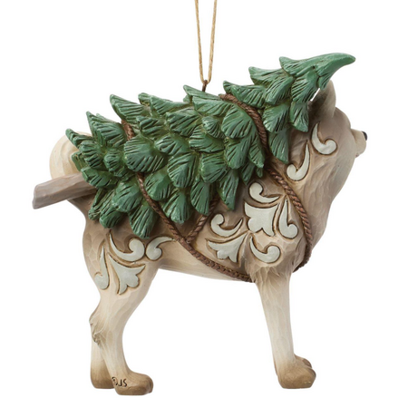 Jim Shore Jim Shore Woodland Husky with Tree Ornament