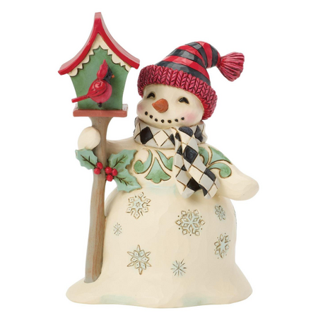Jim Shore Jim Shore Highland Glen Snowman Birdhouse Figurine