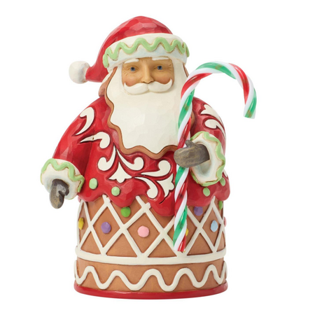 Jim Shore Jim Shore Gingerbread Santa Candy Pint Figurine