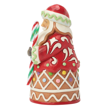 Jim Shore Jim Shore Gingerbread Santa Candy Pint Figurine