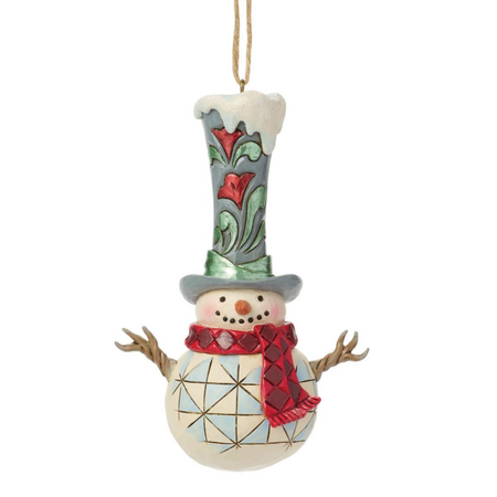 Jim Shore Jim Shore Snowman with Tall Top Hat Ornament
