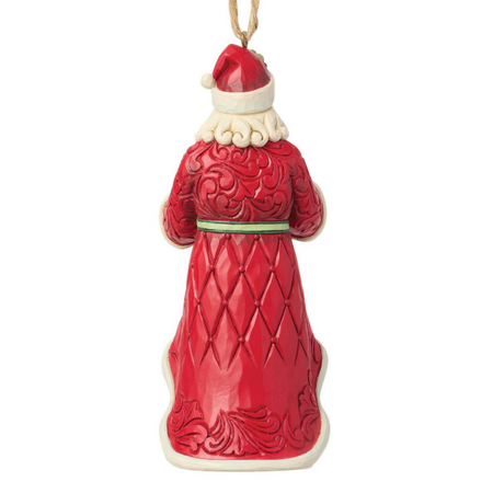 Jim Shore Jim Shore Santa Holding Wreath Ornament
