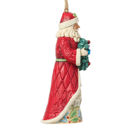 Jim Shore Jim Shore Santa Holding Wreath Ornament
