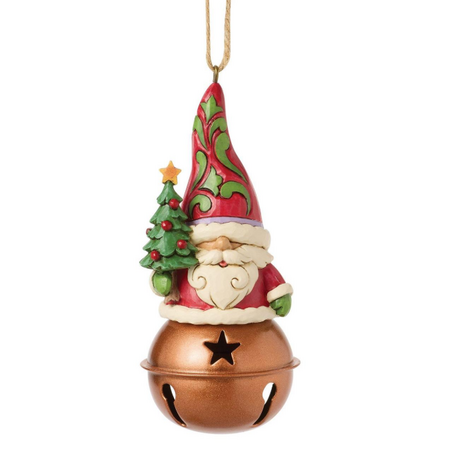 Jim Shore Jim Shore Christmas Gnome on Bell Ornament