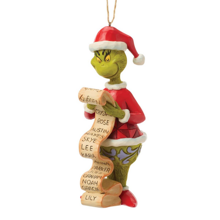 Jim Shore Jim Shore Grinch with List Ornament
