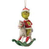 Jim Shore Jim Shore Grinch on Rocking Horse Ornament