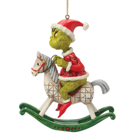 Jim Shore Jim Shore Grinch on Rocking Horse Ornament