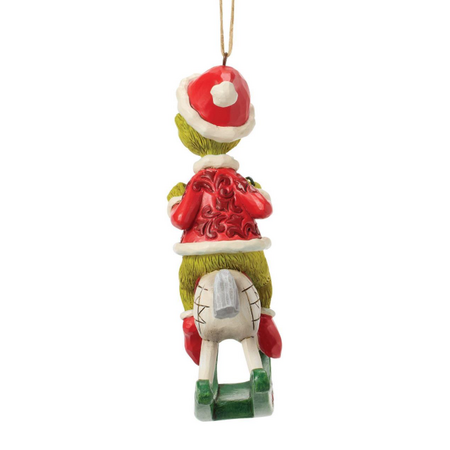 Jim Shore Jim Shore Grinch on Rocking Horse Ornament