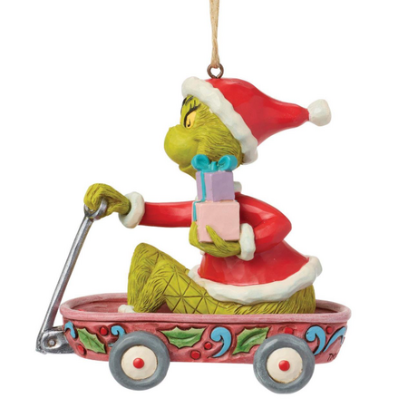 Jim Shore Jim Shore Grinch in Wagon Ornament