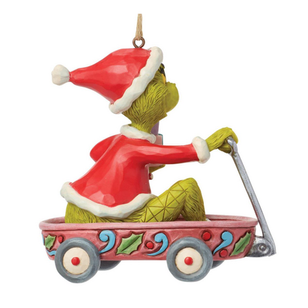 Jim Shore Jim Shore Grinch in Wagon Ornament