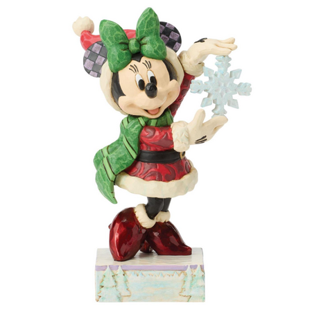 Jim Shore Jim Shore Minnie with Snowflake Figurine